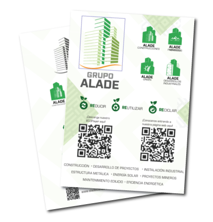 Portada del Ecoflyer de Alade Green