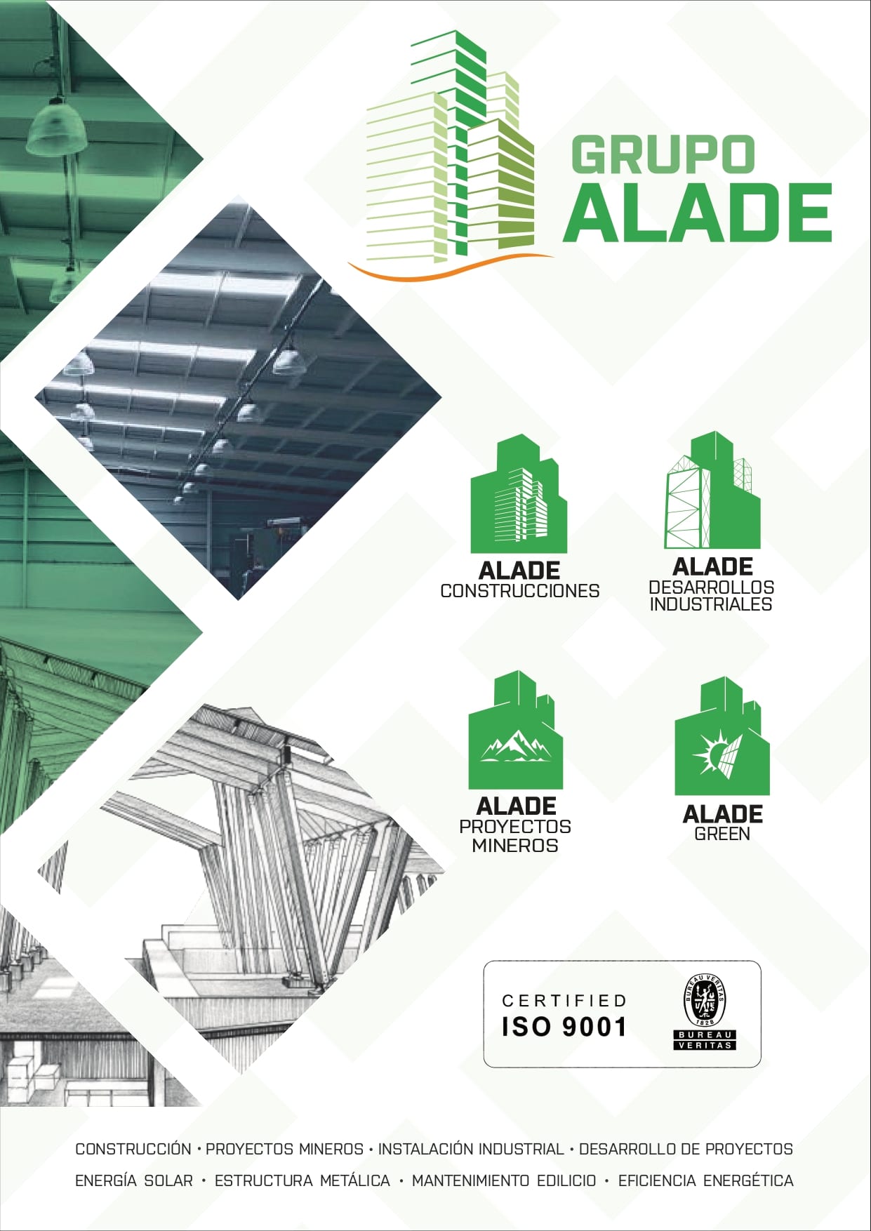 Portada del brochure de servicios